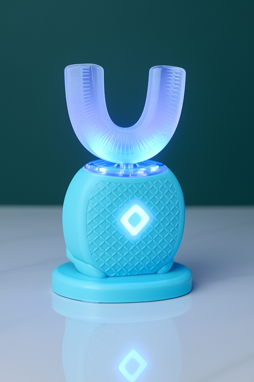 CleanTech™ 360 Hands-Free Ultrasonic Toothbrush — 10-Second Smart Clean & LED Whitening