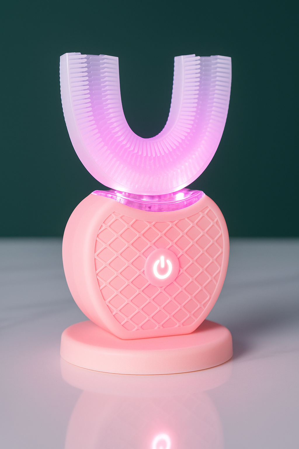 CleanTech™ 360 Hands-Free Ultrasonic Toothbrush — 10-Second Smart Clean & LED Whitening